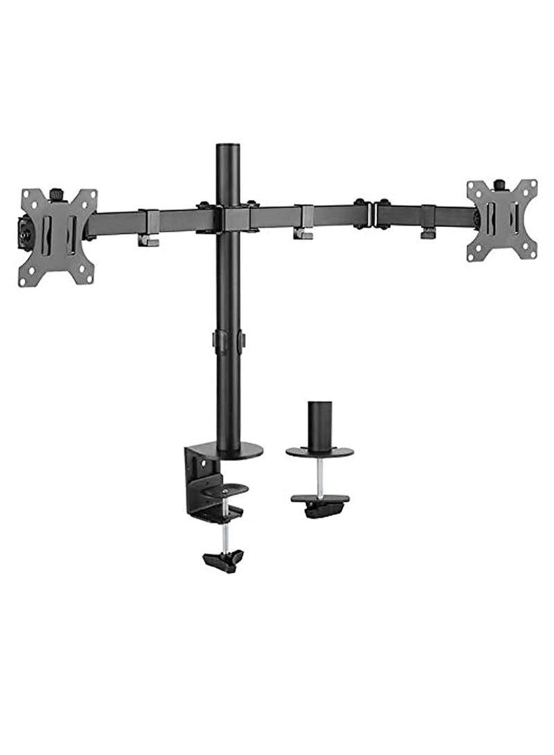 Dual LCD Monitor Arm Stand Heavy Duty Fully Motion Adjustable Monitor Desk Mount for 2 Screens up to 32 Inch (MA04-02) - Image 1