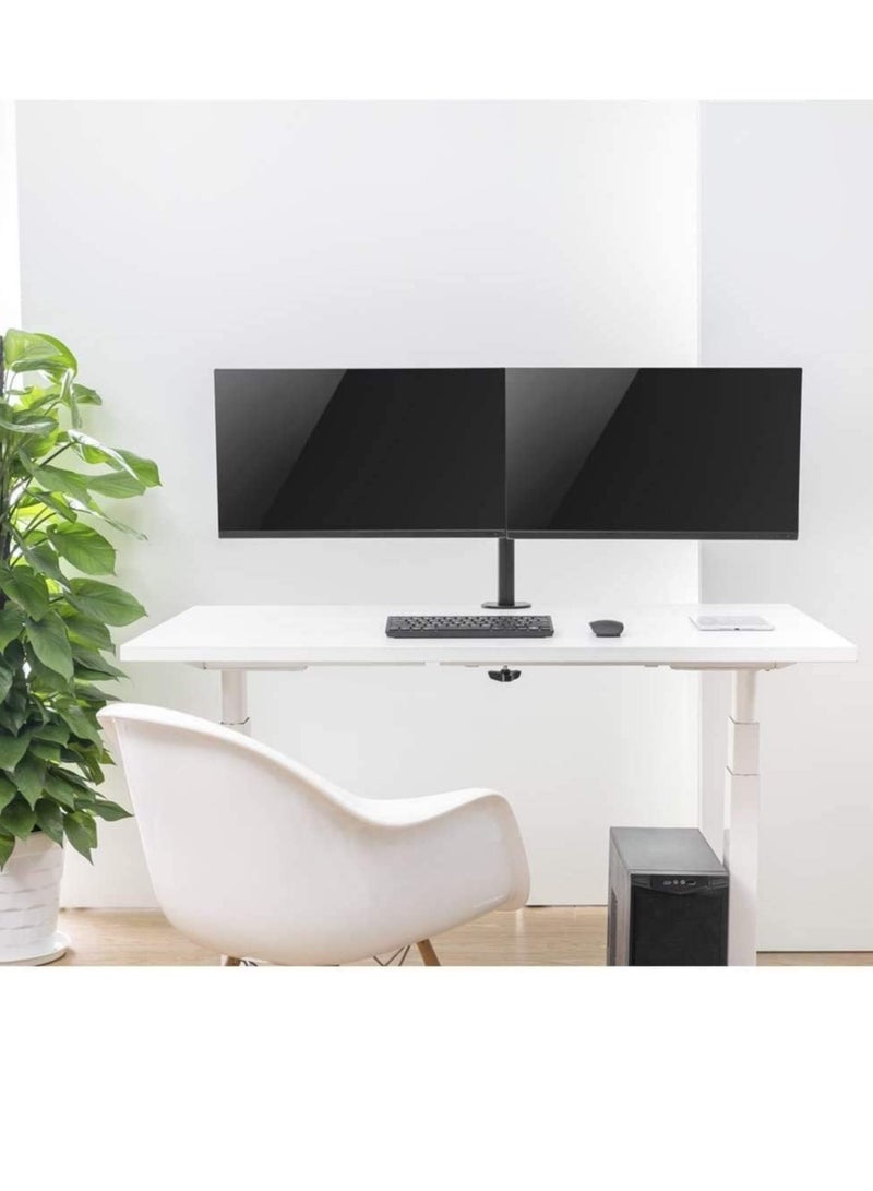 Dual LCD Monitor Arm Stand Heavy Duty Fully Motion Adjustable Monitor Desk Mount for 2 Screens up to 32 Inch (MA04-02) - Image 4