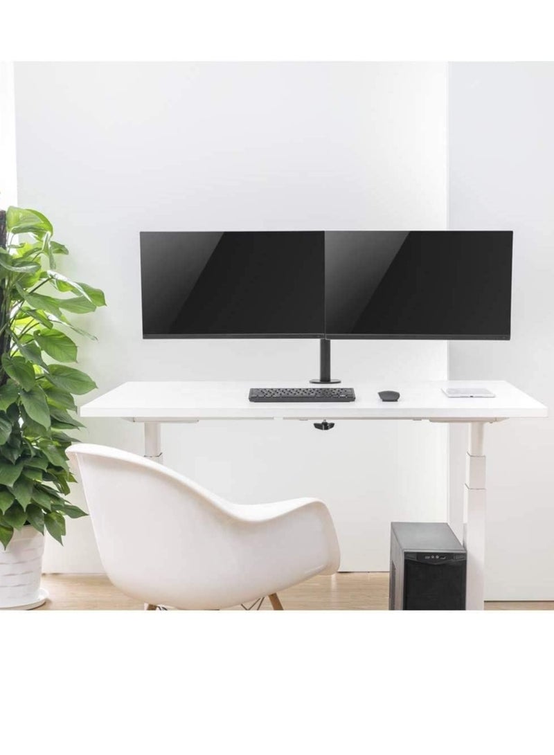 Dual LCD Monitor Arm Stand Heavy Duty Fully Motion Adjustable Monitor Desk Mount for 2 Screens up to 32 Inch (MA04-02) - Image 2