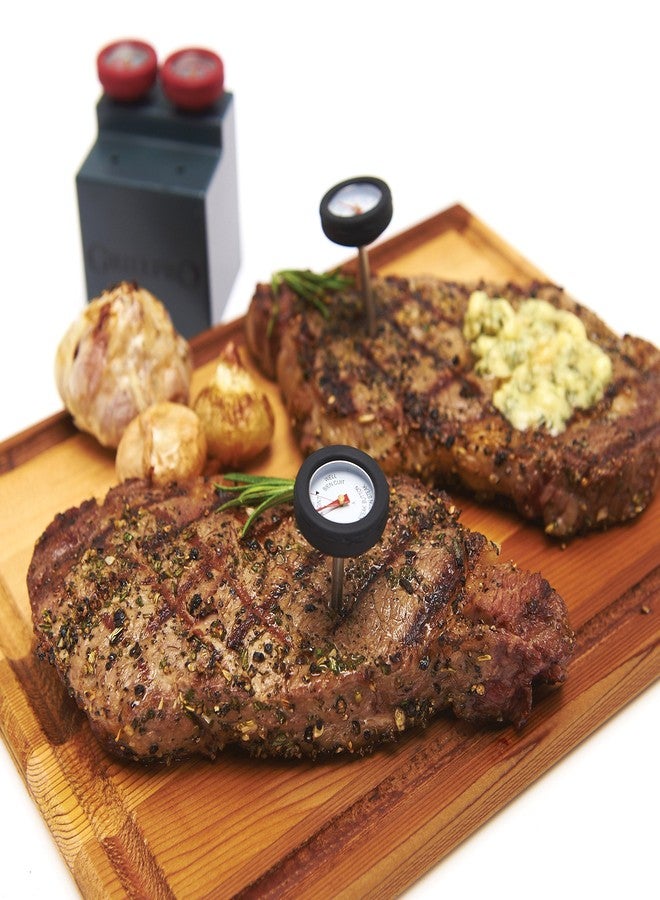 غريلبرو مجموعة شولبرو 11381 من 4 موازين حرارة صغيرة للحوم مع إطار، أسود - Image 2