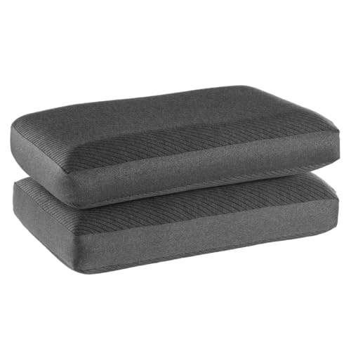 Wakefit Memory Foam Pillow | 1 Year Warranty | Orthopedic Pillows for Neck Pain, Pillow Memory Foam, Memory Pillow for Sleeping (25 x 15 x 4 inch, Set of 2 - Dark Grey, Large - Regular) - Image 1