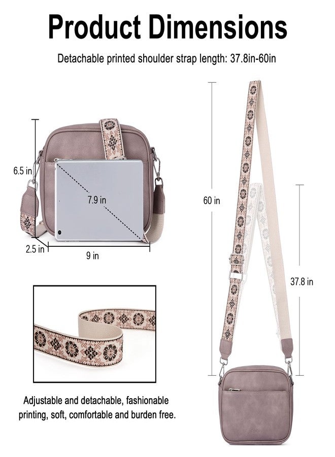 CLUCI Crossbody Bags for Women, Vegan Leather Shoulder Handbags 2024，Purses for Women with Adjustable Wide Strap, Darkpurple, Crossbody - Image 3