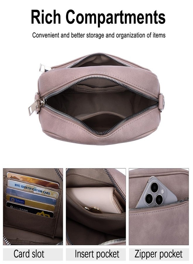 CLUCI Crossbody Bags for Women, Vegan Leather Shoulder Handbags 2024，Purses for Women with Adjustable Wide Strap, Darkpurple, Crossbody - Image 4