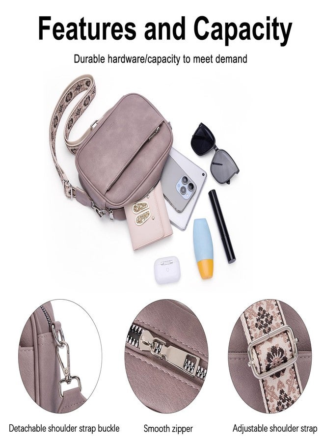 CLUCI Crossbody Bags for Women, Vegan Leather Shoulder Handbags 2024，Purses for Women with Adjustable Wide Strap, Darkpurple, Crossbody - Image 5