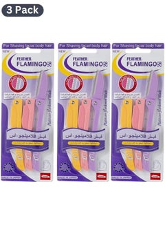 9 Piece Flamingo Ladies Razor For Facial And Body Hair