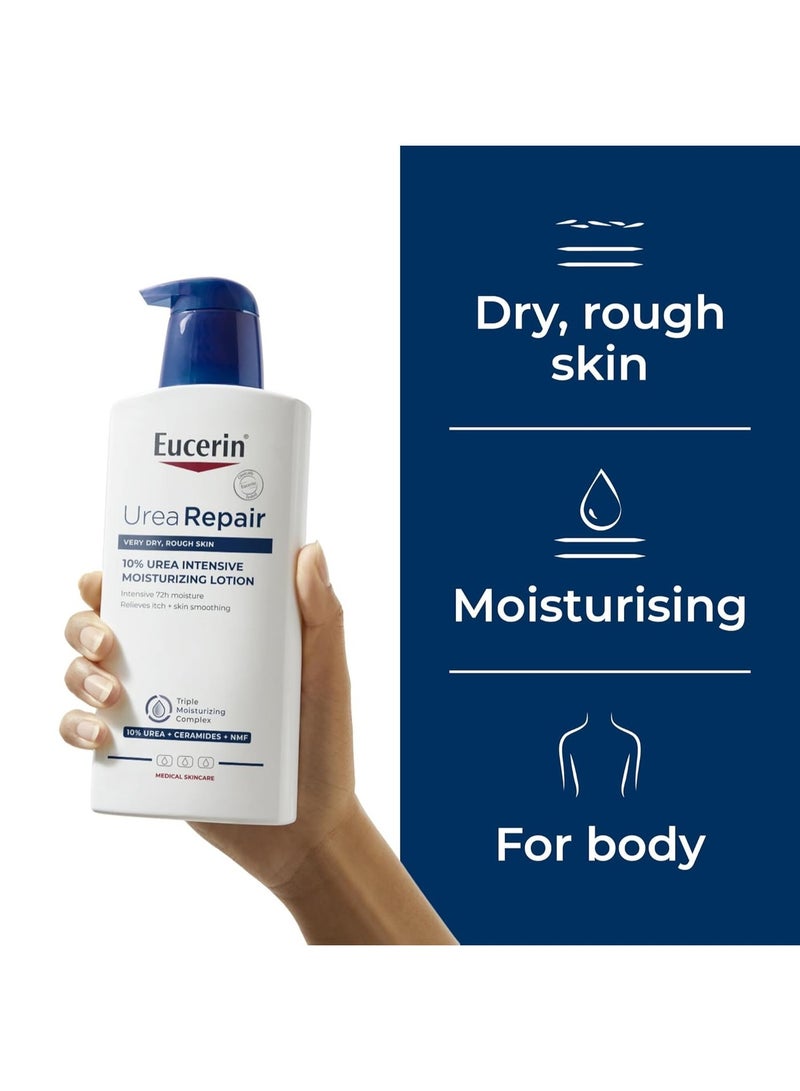 يوسيرين كريم يوسيرين يوريا الاصلي للبشرة الجافة لوشن تصحيح اضافي يوريا 10% أبيض 400 مل - Image 3