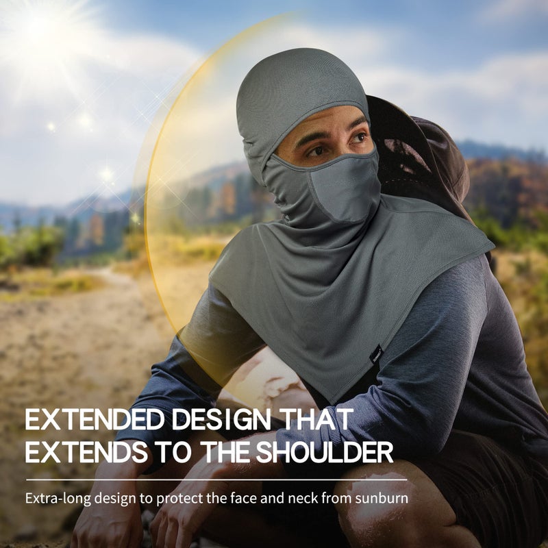 SUNMECI Balaclava - Summer Sun Protection Motorcycle Fishing Sun mask Breathable Windproof Long Face Mask for Men Women  - Image 5