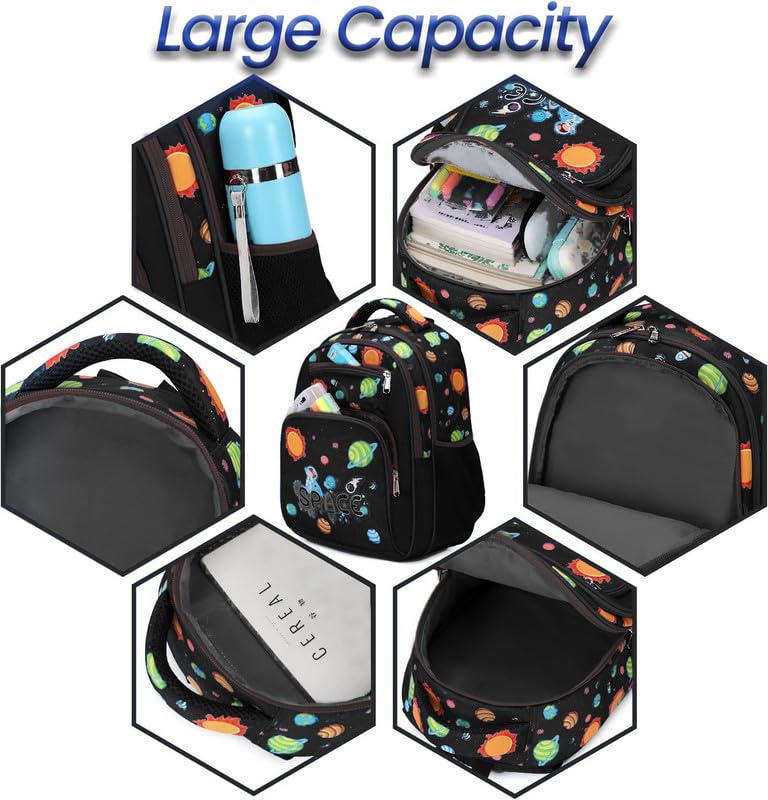 Frantic RR4Zipper Waterproof Polyester 26 L School Backpack School Bag Daypack Picnic Bag For Boys & Girl - Image 3