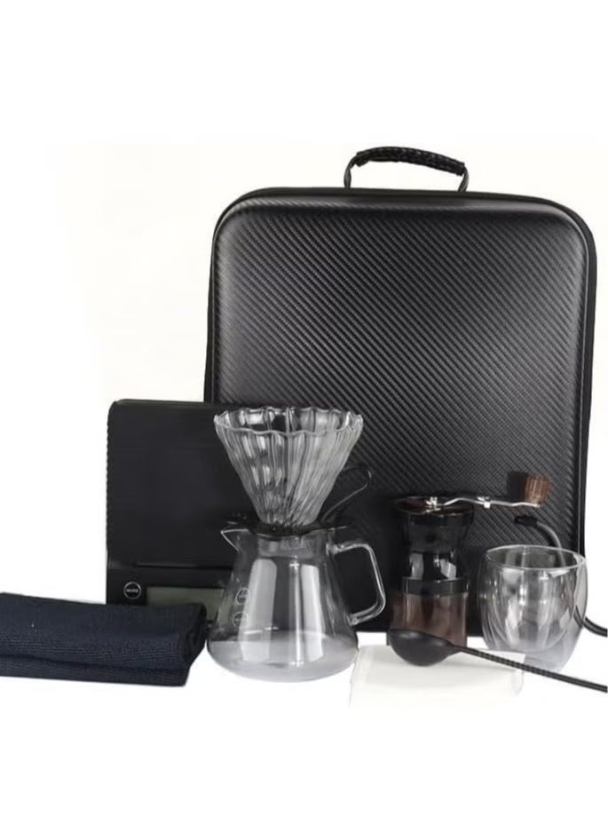 V60 Pour Over Coffee Maker Set with Coffee Kettle, Scale, Glass Dripper, and Travel Case - Portable Manual Coffee Kit for Camping, Traveling, and Home Brewing - Perfect Coffee Gift Set for Coffee Enthusiasts - pzsku/Z5120E7D03D23E684E1F3Z/45/_/1725639125/23bdc65b-76ec-470c-a71c-32db1d9ccc66