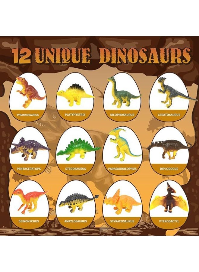 Halamodo Dinosaur Eggs Excavation Dig Kit, Dinosaur Toys for Kids, Break Open 12 Dinosaur Eggs and Discover 12 Cute Dinosaurs, Archaeology Preschool Science STEM Crafts Birthday Gifts for Boys - Image 4