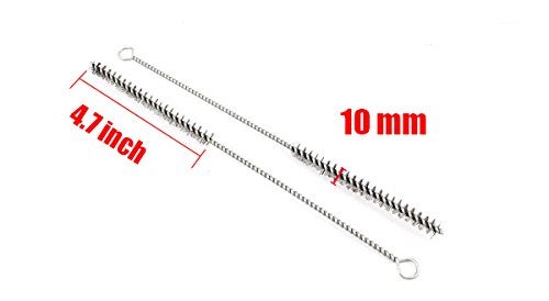 YXQ 10mm Tube Brush Stainless Steel Wire Bottle 114 inch LongHandle Stiff Bristle Cleaning 12pcs - Image 3