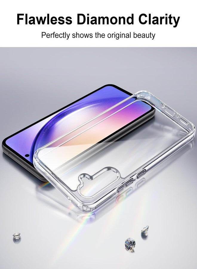 HOOMIL Case for Samsung Galaxy A54 5G 6.4-Inch, Anti-Yellowing, Drop Protection, Anti-Scratch Transparent Hard Back Phone Cover (Crystal Clear) - Image 2