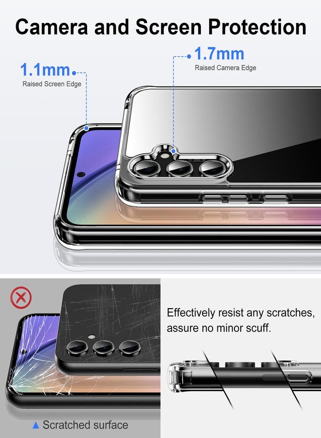 HOOMIL Case for Samsung Galaxy A54 5G 6.4-Inch, Anti-Yellowing, Drop Protection, Anti-Scratch Transparent Hard Back Phone Cover (Crystal Clear) - Image 5