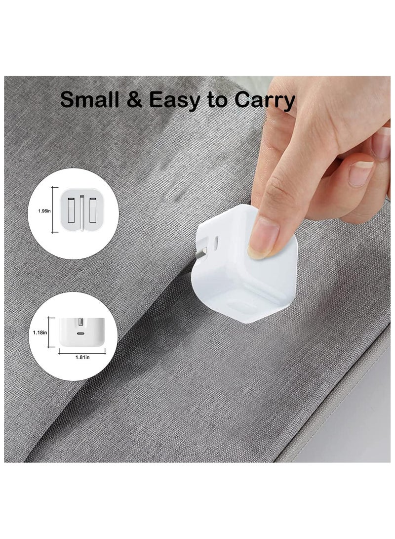 iPhone 20W Fast Charger | USB C Wall Fast Charger with USB C to Lightning Cable Compatible with iPhone 14/14 Pro/14 Pro Max/13/12/SE2020/11/XR/XS Max/X/iPad - Image 5