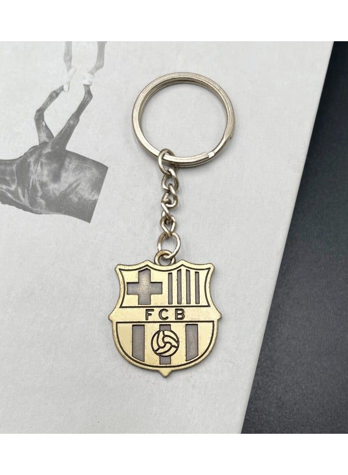 1 Piece Zinc Alloy Pendant Keychain, Football Club Pendant