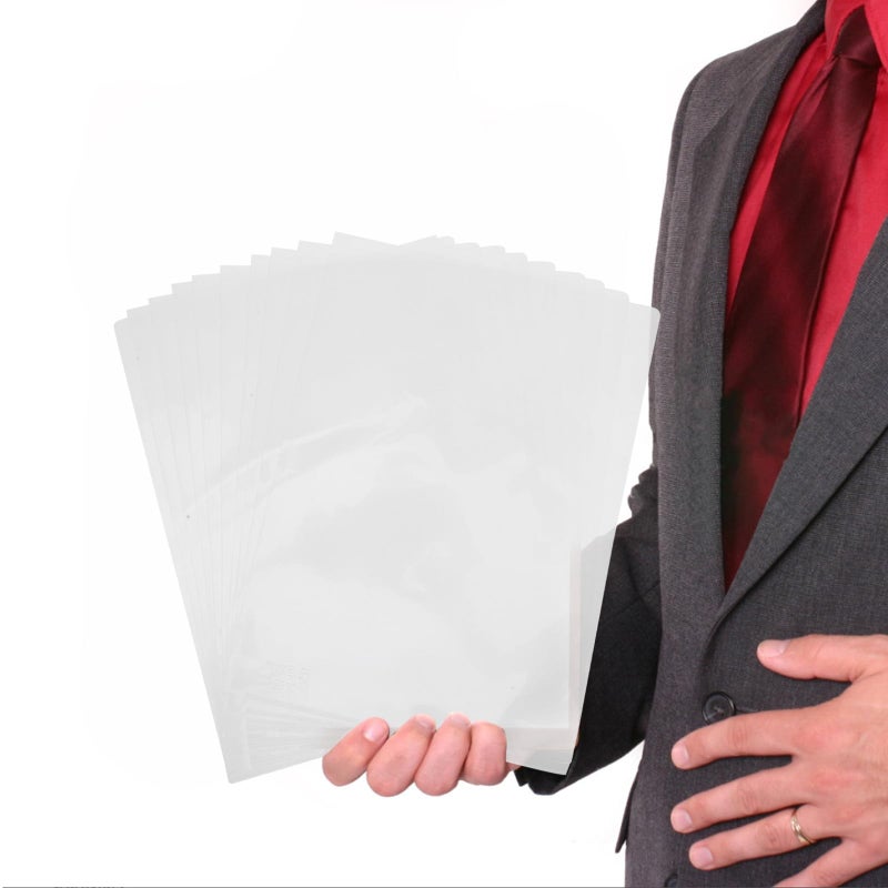 L Type Plastic File Folders A4 Document Envelopes Storage Organization 10 Pieces - Image 5