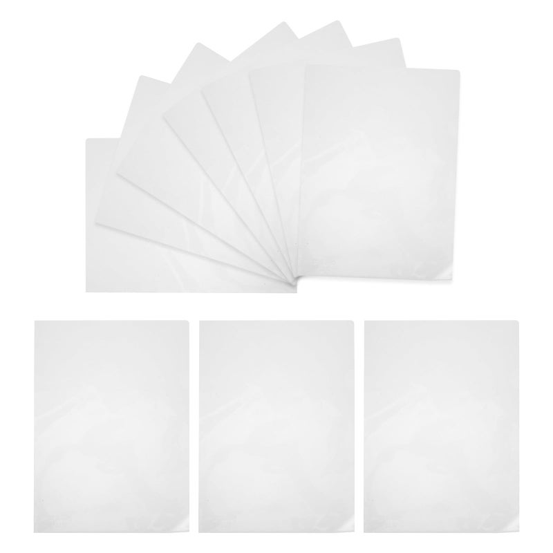 L Type Plastic File Folders A4 Document Envelopes Storage Organization 10 Pieces - Image 2