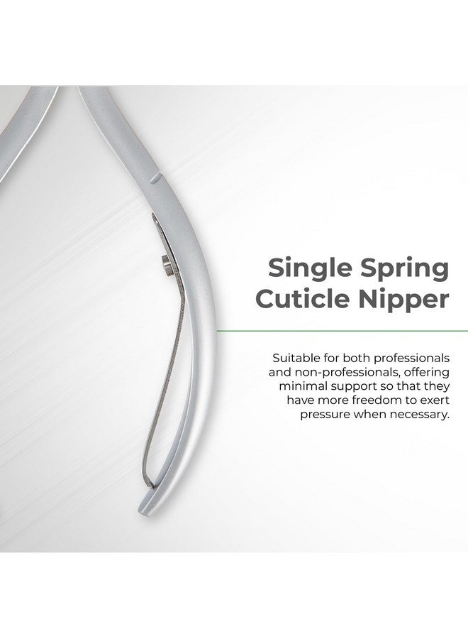 NGHIA Cuticle Nipper - D-01 Jaw 12 | Stainless Steel | Durable And Sharp | Ergonomic Design | Grey Plated | Ideal For Salons And Home Use - Image 3