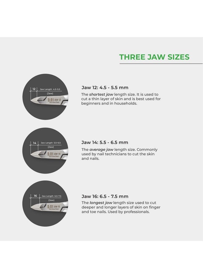 NGHIA Cuticle Nipper - D-01 Jaw 12 | Stainless Steel | Durable And Sharp | Ergonomic Design | Grey Plated | Ideal For Salons And Home Use - Image 5