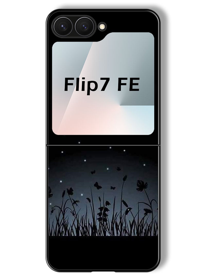 Theodor Case Compatible with Samsung Galaxy Z Flip 7 FE 6.7 Inch Protection Shockproof Bumper Cover Two Hearts (2) - Image 1