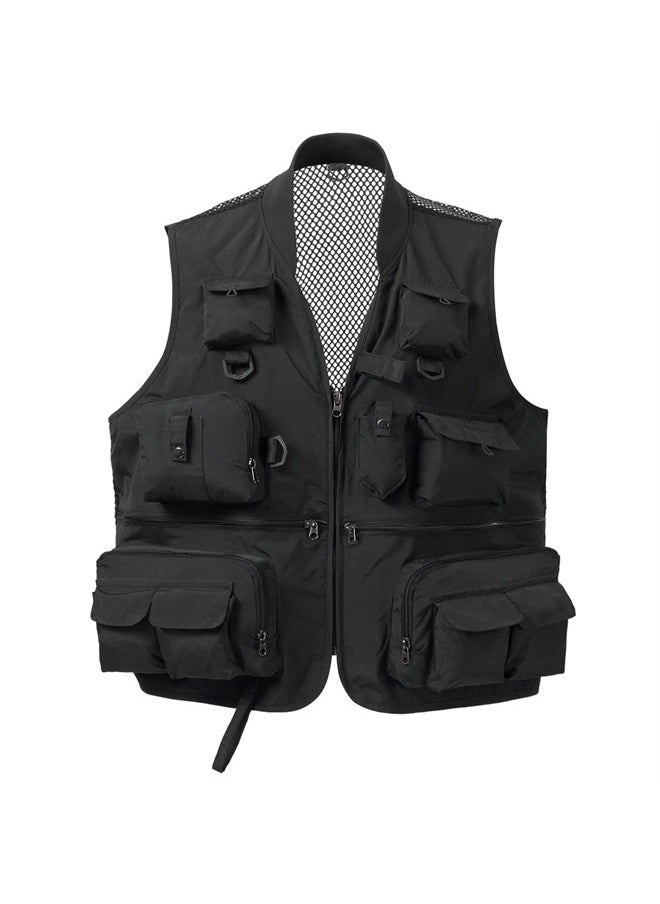 BASSDASH - Versatile Men's Women's Fishing Photography Vest with Mesh Back 6 Sizes - Image 1