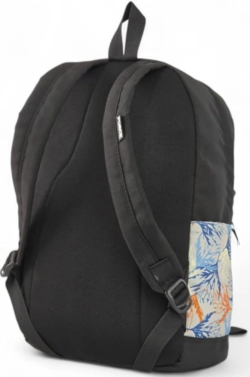Force laptop backpack 15.6 inch Black color with Botanical Pattern - Image 4