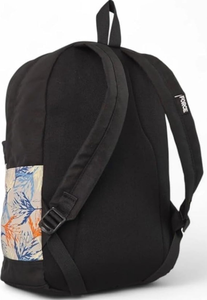 Force laptop backpack 15.6 inch Black color with Botanical Pattern - Image 5