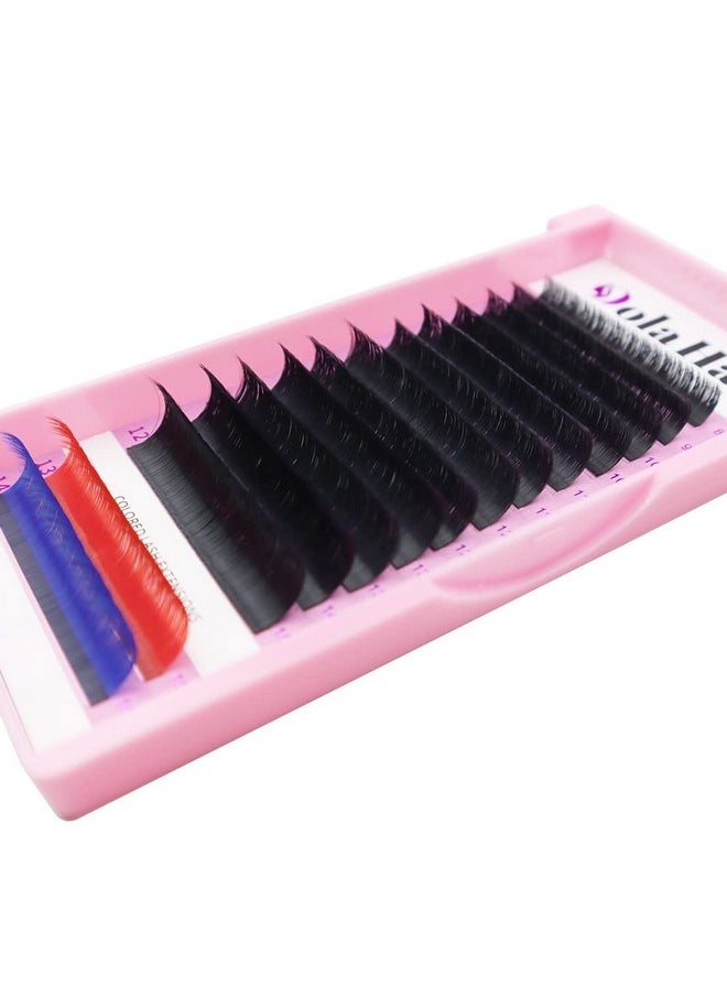Dolahair Eyelash Extension D Curl 0.05Mm Thickness 815 Mm Mixed Lengths Cccddd Curl Selffanning Lashes Volume Lashe Trays Easy Fanning Lash Trays Supplies 14 Lines Plus 2  - Image 1