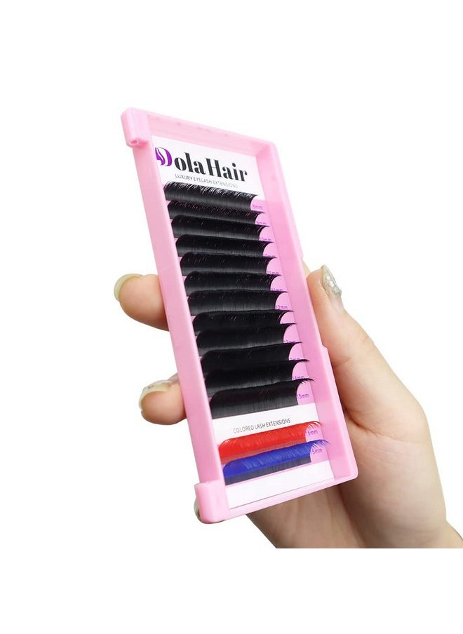 Dolahair Eyelash Extension D Curl 0.05Mm Thickness 815 Mm Mixed Lengths Cccddd Curl Selffanning Lashes Volume Lashe Trays Easy Fanning Lash Trays Supplies 14 Lines Plus 2  - Image 5