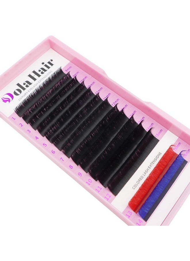 Dolahair Eyelash Extension D Curl 0.05Mm Thickness 815 Mm Mixed Lengths Cccddd Curl Selffanning Lashes Volume Lashe Trays Easy Fanning Lash Trays Supplies 14 Lines Plus 2  - Image 2
