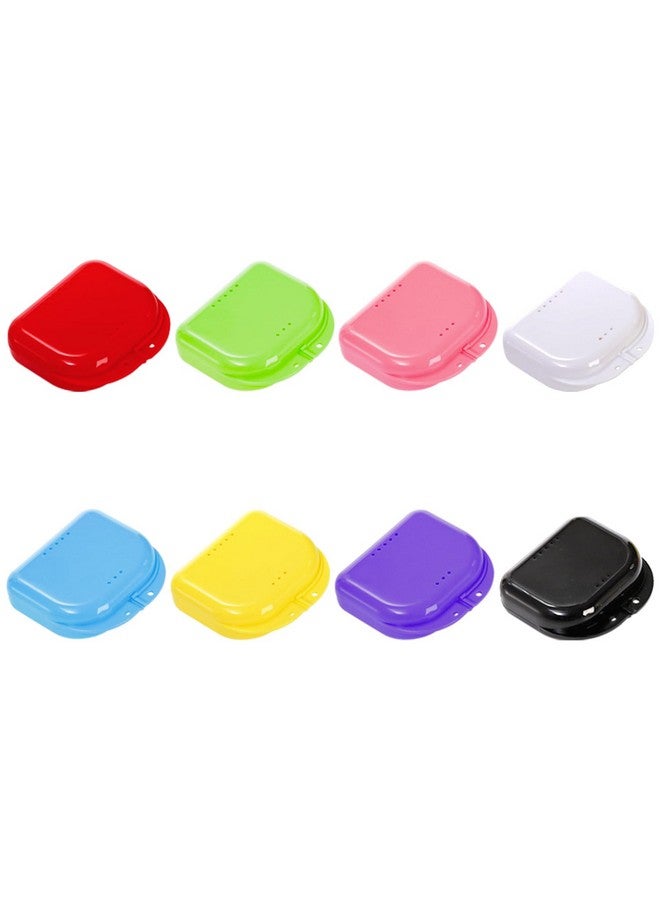 ZENFUN 40 Packs Retainer Case, Mouth Guard Case Denture Case Bulk, Slim Aligner Case with Vent Holes, Assorted Denture Storage Container for Night Guards, Individually Sealed - Image 5