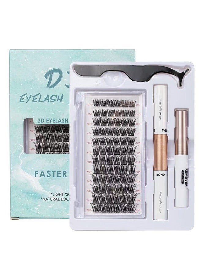 رموش صناعية فردية 72 مجموعة جذر رموش تمديد رموش DIY رموش مزيفة مظهر طبيعي رموش قابلة لإعادة الاستخدام - Image 1