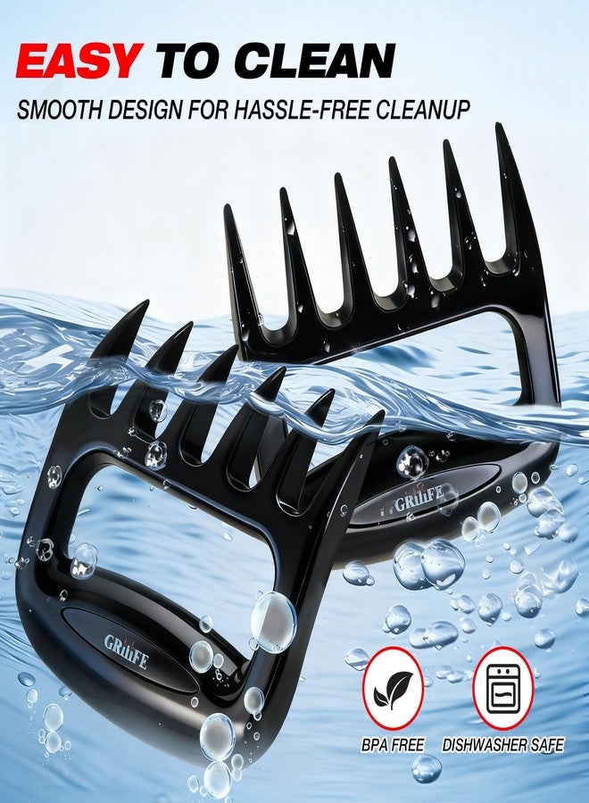 GRiliFE Meat Shredder Claws, BBQ Accessories Gifts for Men Dad Husband Son Boyfriend Him Birthday, Versatile Bear Claws for Pulled Pork, Chicken Shredder Tool for Grill, Smoker, Barbecue - Image 2