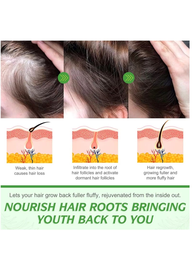 ELBBUB 60ml Rosemary Essential Oil for Hair Growth Pure Organic Rosemary Oil for Dry Damaged Hair and Growth Hair Scalp Oil Pure and Natural Premium Quality Oil Hair Loss Treatment Oil for Men and Women - Image 5