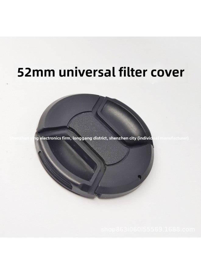 52mm Middle Pinch Wordless Camera Lens Cover 67mm SLR Camera Lens Protection Cover Dust Cover Anti-loss Rope-Color:【52mm】special Cover For Mobile Phone Filters  - Image 1