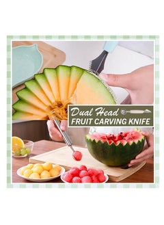 Ice Cream Baller Scoop 3pcs 2 In1 Dual-Head Stainless Steel Fruit Decoration Carving Knife, Melon Ice Cream Sorbet Dessert Dual Function Ball Spoon for Home Kitchen Tools - pzsku/Z51220487548183DAE0AAZ/45/_/1706841610/a3913c91-79e1-4145-bc6c-8e4efc0c77e8