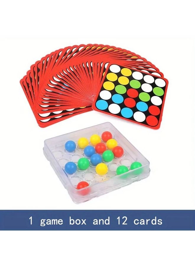 Finger Ball Game With 12 Cards Educational Learning Toy For Family Board Game - Image 1