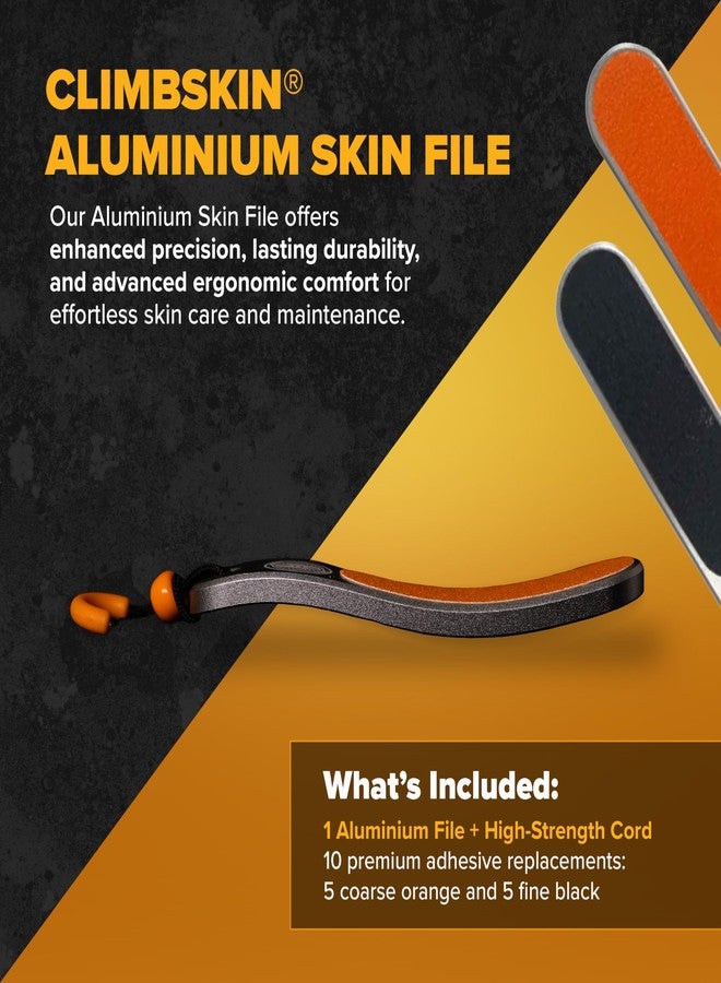 كلايم سكين مبرد ألومنيوم احترافي من كليمبسكين مع 10 رؤوس بديلة | مريح، خفيف الوزن، ومتين | يغذي البشرة ويزيل الجلد المتصلب والخشونة | مناسب للتسلق والتدريب المتقاطع واللياقة البدنية - Image 2