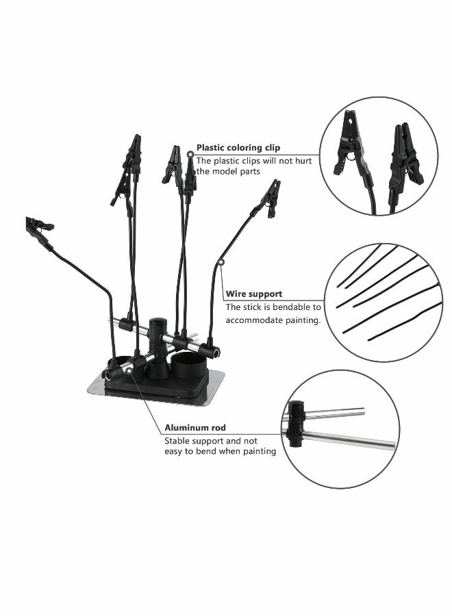 Model Painting Stand Base Holder, Airbrush Hobby Model Parts Holder  - Image 2