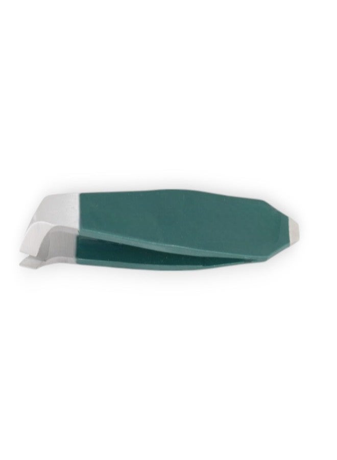 DreamCut Tweezer Nipper With Pusher - Stainless Steel (Dark Green) - Image 2