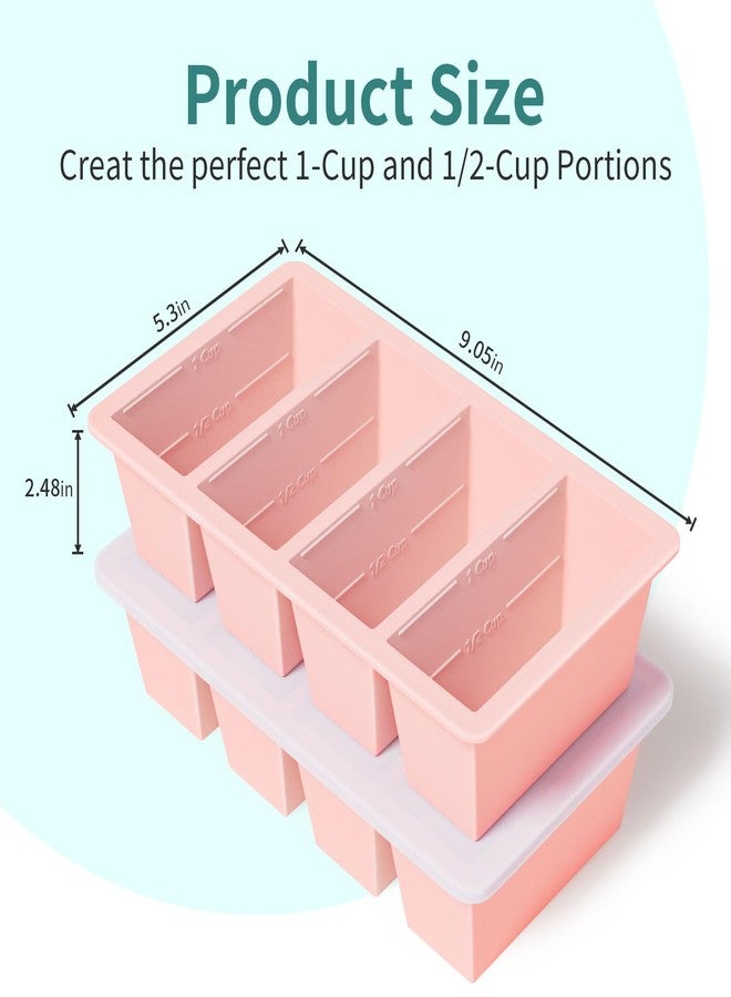 GGOW Silicone Freezer Tray for Sauce Cube: GGOW Silicone Freezing Tray for Broth Soup Storage - Freeze 250mL 125mL Souped Portion - Image 3
