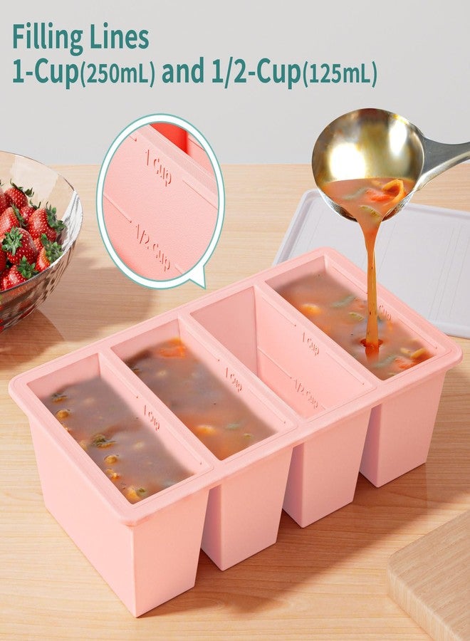GGOW Silicone Freezer Tray for Sauce Cube: GGOW Silicone Freezing Tray for Broth Soup Storage - Freeze 250mL 125mL Souped Portion - Image 4
