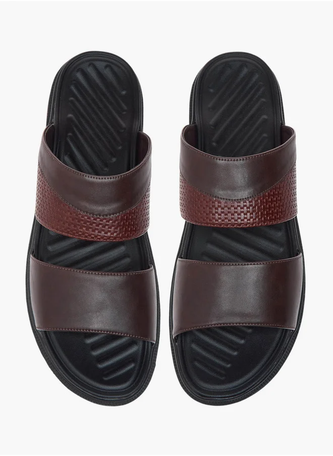LBL by Shoexpress Textured Slip-On Comfort Sandals