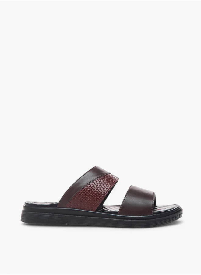 LBL by Shoexpress Textured Slip-On Comfort Sandals