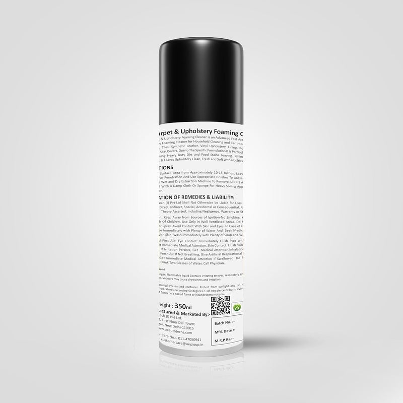 UE Autotech Elite Upholstery Cleaner - Sofa Fabric Couch Clean Liquid for Remove Dirt, Spots & Stains from Carpet Rug, Leather Sofa - Car Cleaning Advanced Formula - Multipurpose Spray, 500 ml - Image 2