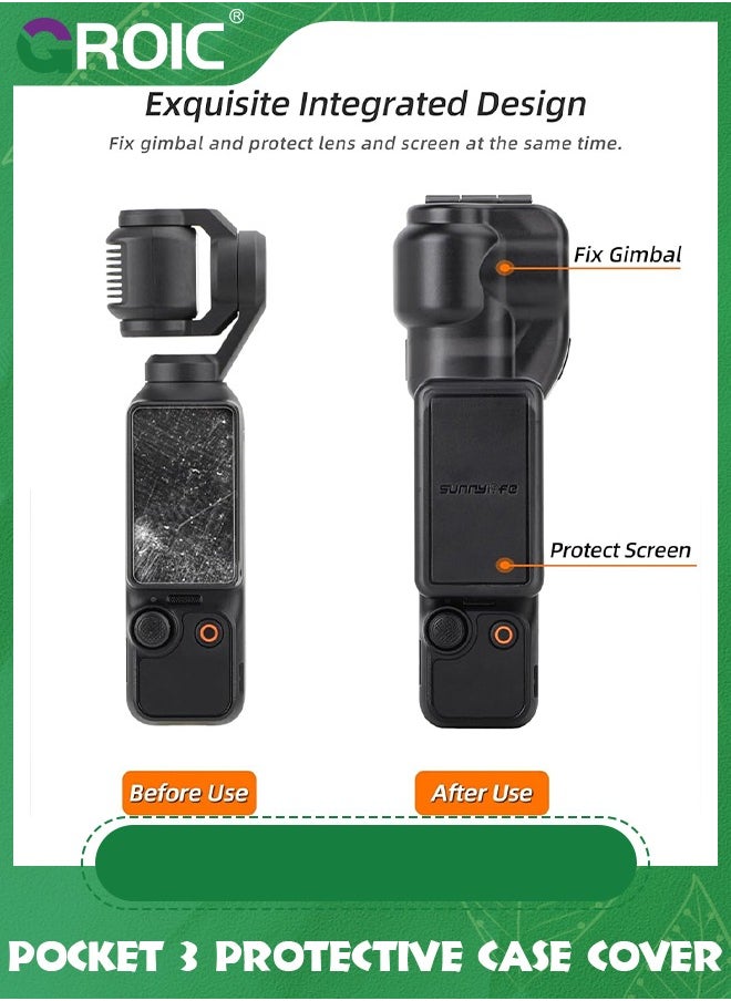 GROIC - Pocket 3 Protective Case Cover for DJI Osmo Pocket 3, Gimbal Protector Lens Screen Protective Cover for DJI Osmo Pocket 3 Accessories - Image 1