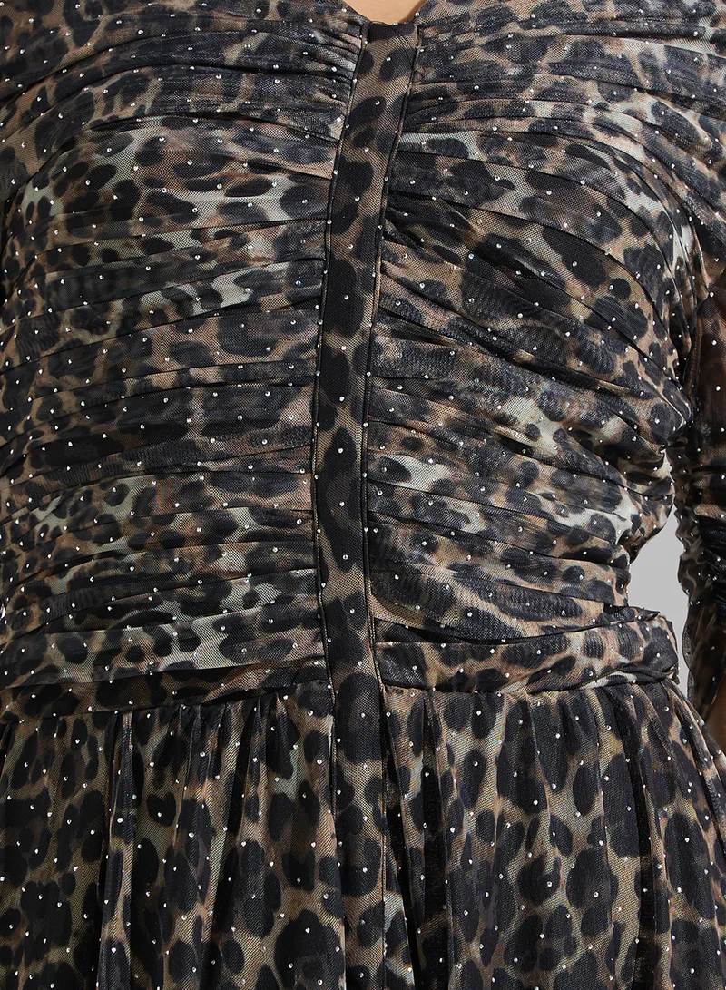 Namshi x Leopard Print Dress