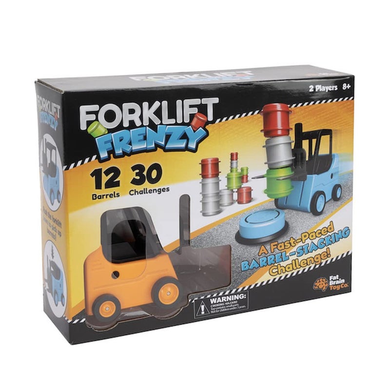 Fat Brain Toys Forklift Frenzy - 2-Player Stack & Matching Skill Game, Ages 8+ - Image 1