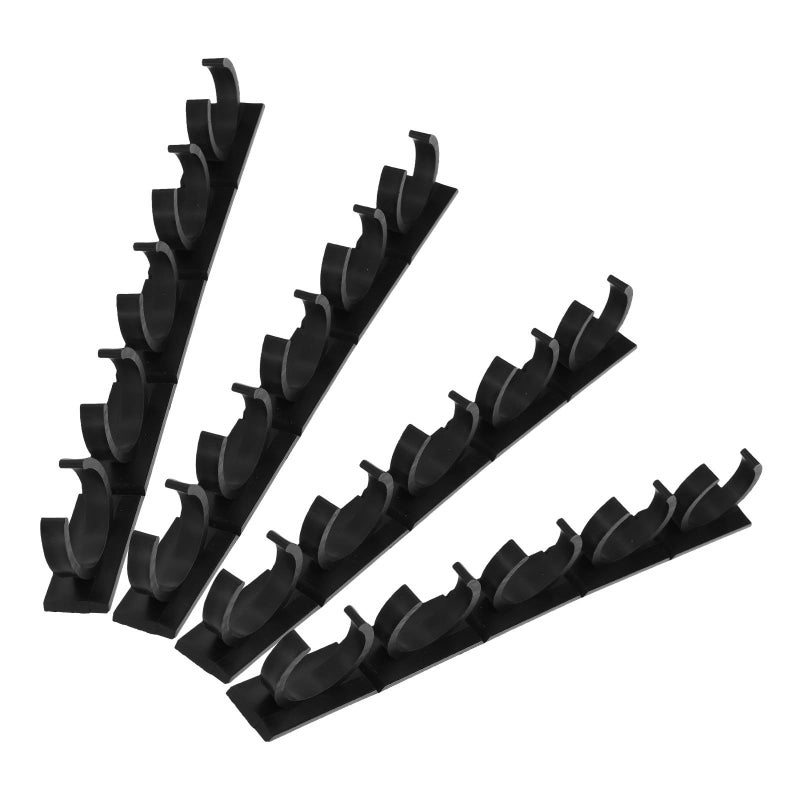 Space Saving 4 Pcs Black Spice Rack Bottle Clips Organizer For Cabinet Pantry Countertop - Image 2