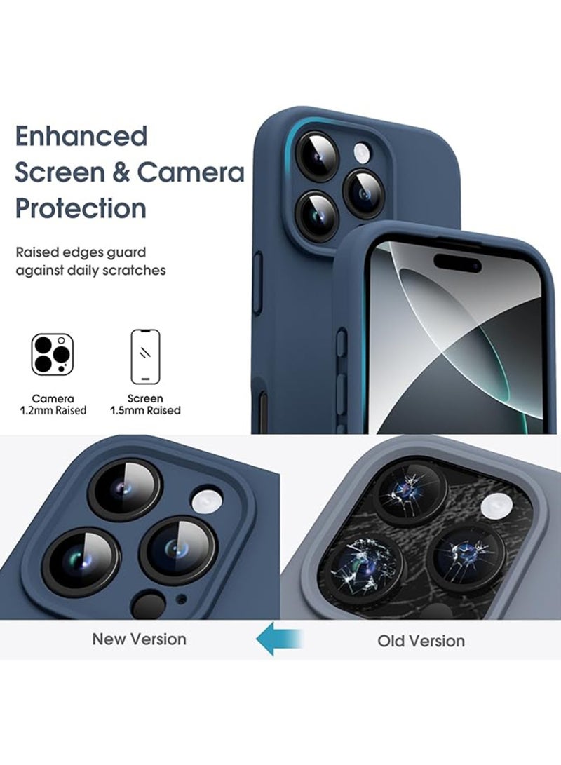 WRISTWISE Case Cover for iPhone 16 Pro - [Camera All-Round Protection] [Soft Microfiber Lining Anti-Scratch] Shockproof Phone Case Cover, Blue - Image 2